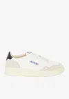Autry Leather Sneakers With Contrast Heel Tab In White