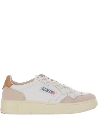 Autry Multicolor Leather Medalist Sneakers In White