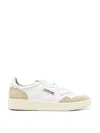 Autry Low-top Sneakers With Leather And Suede Accents In Neutral