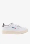Autry Leather Sneakers With Back Contrasting Patch In White