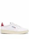 Autry 'medalist Low' White Sneakers With Contrasting Heel Tab In White