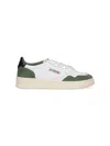 Autry Medalist Low White Leather And Suede Bottle Sneakers In White