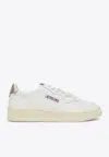 Autry Medalist Low-top Bicolor Leather Sneakers In White