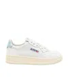 Autry 'medalist Low' White Sneakers With Logo Detail And Heel Tab In White