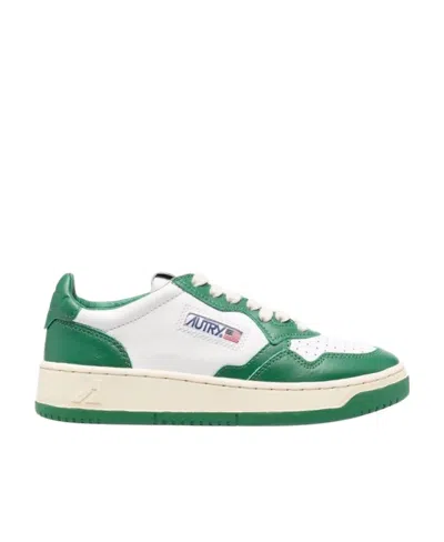 AUTRY AUTRY MEDALIST LACE-UP COLOR BLOCK SNEAKERS