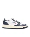 Autry Logo Patch Round Toe Sneakers In White