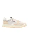 Autry Low Top Sneakers In Calf Leather In Neutral