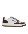 Autry Medalist Leather Low-top Sneakers In Brown