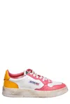 Autry Women's Medalist Super Vintage Low Sneakers In Marigold In Wht/ccor/brmarigold