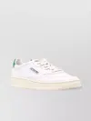 Autry Medalist Low White Sneakers With Contrasting Heel Tab In Leather Man