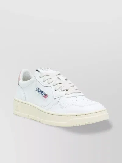 Autry Medalist Low-top Sneakers With Perforated Toe Box In White