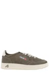Autry Low-top Suede Sneakers With Rubber Sole And Lace-up Closure