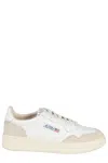Autry Medalist Low-top Suede Accented Sneakers In White
