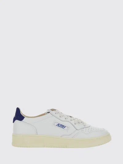 Autry Medalist Low Top Trainers In Bicolour Leather And Suede In Black