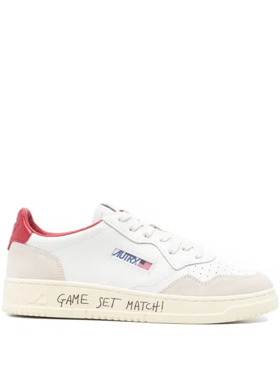 Autry Medialist Low Leather Sneakers In White