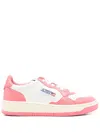 Autry Medalist Low Low-top Sneakers With Smooth In Pink