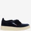 Autry Medalist Low Velvet Bow Sneakers In Blue