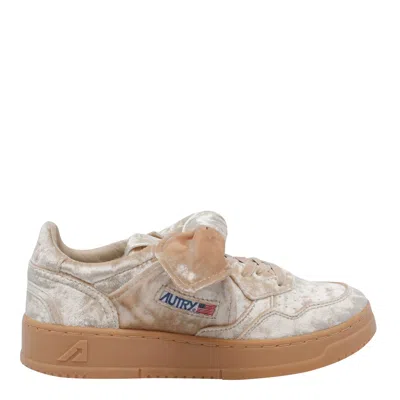 AUTRY MEDALIST LOW VELVET SNEAKERS