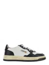 Autry Medalist Low Vintage X Mihara Yasuhiro White And Black Sneakers With Handcrafted Sole In Leather Man In Multi
