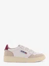 Autry 'medalist' White Low Top Sneakers With Logo Patch On Tongue And Side In White