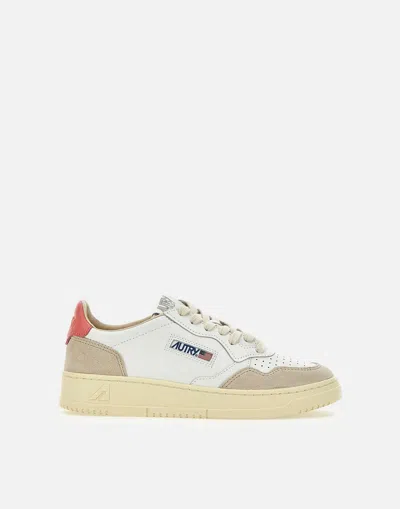 Autry Medalist Low White Beige Sneakers