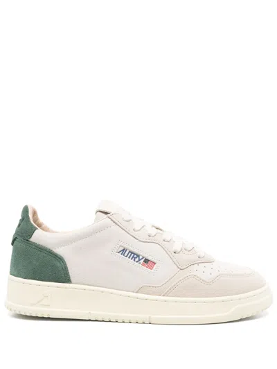 Autry Medalist Low White Green Sneaker