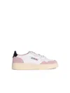 Autry 'low Medalist' Leather Sneakers In White