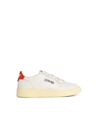 Autry Medialist Low Leather Sneakers In Animal Print
