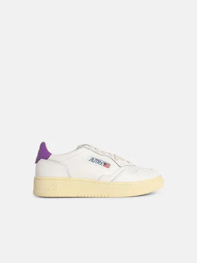 Autry 'medalist Low' White Leather Sneakers