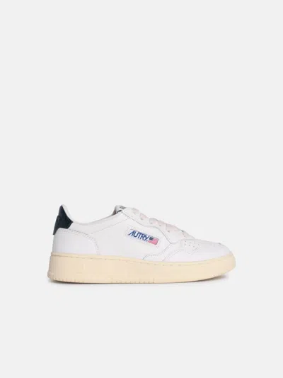 Autry 'medalist Low' White Leather Sneakers