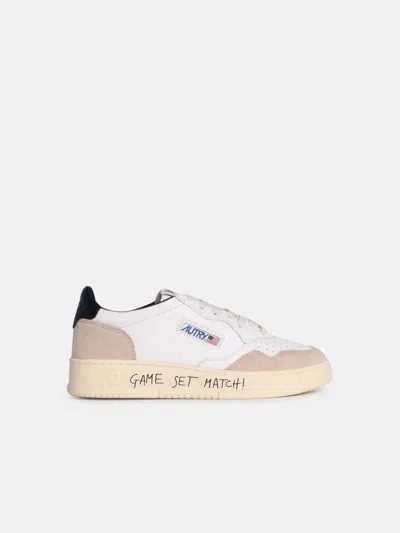 Autry 'medalist Low' White Leather Sneakers