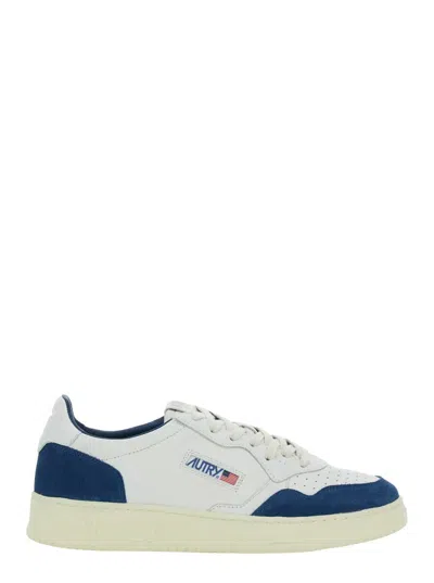Autry Edalist Low Leather Sneakers In Blue