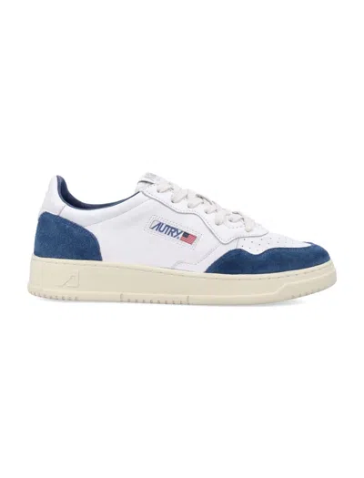 Autry Medalist Low In White Navy