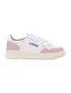 Autry Medalist Low-top Woman's Sneakers In White Pink