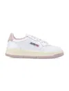 Autry Medalist Low-top Womans Sneakers In White Pink