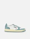 Autry Medalist Low White Powder Blue Sneakers