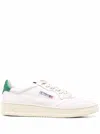 Autry Medalist Low White Sneakers With Contrasting Heel Tab In Leather Man In White
