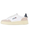 Autry 'medalist' White Low Top Sneakers With Beige Suede Details In White