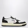 Autry Medalist Low Sneakers In Calf Leather With Perforated Toe In Black