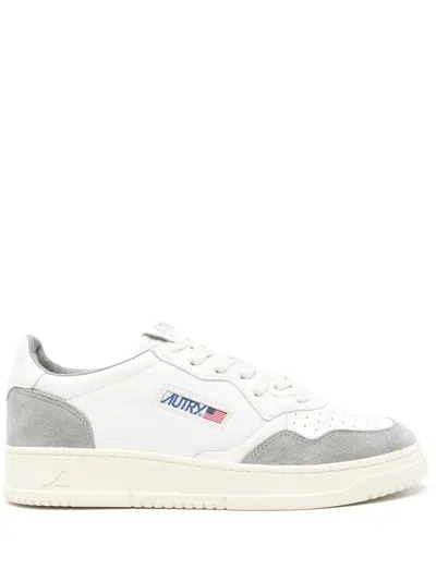 Autry Medalist Low "white/grey" Sneakers In 白色