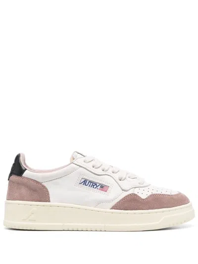 AUTRY AUTRY MEDALIST LOW WOM  GOAT/SUEDE POWDER/BLK SHOES