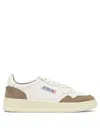 Autry Low Sneaker With Contrast Panels And Perforated Detailing