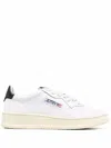 Autry Medalist White Low Top Sneakers With Contrasting Heel Tab In Leather Woman In Multi