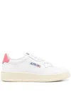 Autry Medalist Low Sneakers In White And Polignac Leather Shoes In White