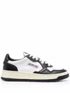 Autry Medalist Low Wom   Leat/leat Wht/bl