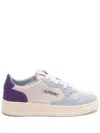 Autry Medalist Low Tricolor Suede Sneakers Patridge And Mauve Color In Multi