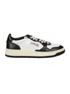 Autry "medalist Low" Leather Sneakers In Black