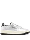 Autry Sneaker Medalist In Silver Leather In Gray