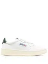 Autry Medalist White Low Top Sneakers With Contrasting Heel Tab In Leather Woman