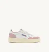 Autry Medalist Low-top Sneakers With Goat Leather In Pink